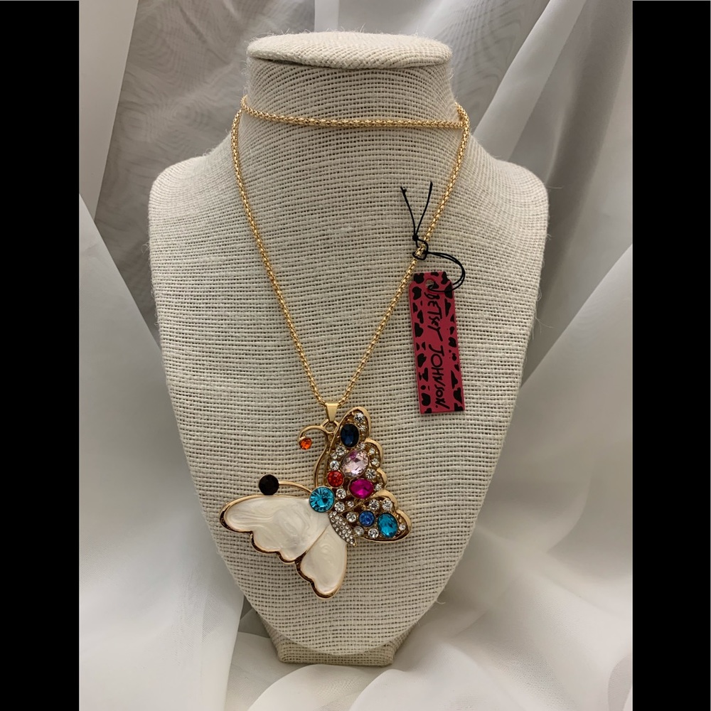 Betsey Johnson Butterfly Necklace.